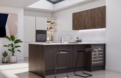 Unity Tobacco Oak Linear & Supermatt Taupe 1